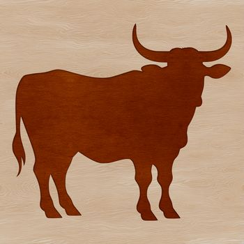 A high-quality silhouette illustration of a cow, suitable for various design projects.