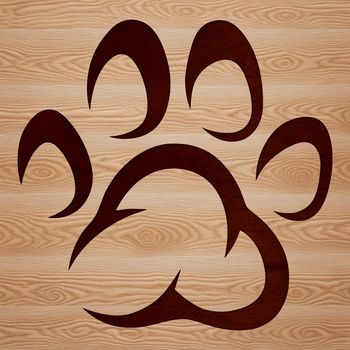 A set of animal paw prints in various sizes and shapes, suitable for use as clip art in vector design.