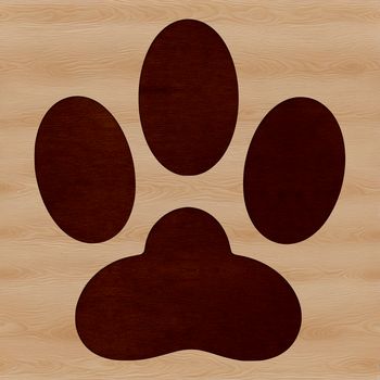 SVG design featuring multiple animal paws as clip art.