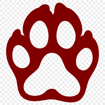 SVG design featuring unique paw print patterns for craft and design projects.