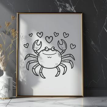 Beautiful Crab - Craft PNG