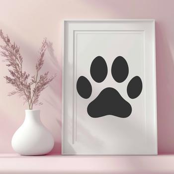 Free Beautiful Paw Print - Free PDF Download, Commercial Use