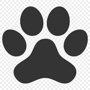 SVG design featuring animal paw prints for crafting and DIY projects.
