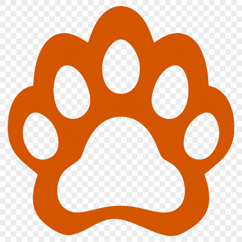 SVG vector design of animal paw prints, ideal for crafting and cutting projects.