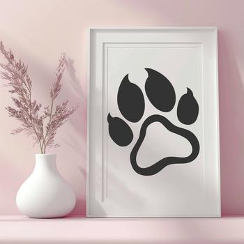 A set of small animal paw prints in various shapes and sizes.