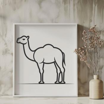 Free Standing Camel SVG