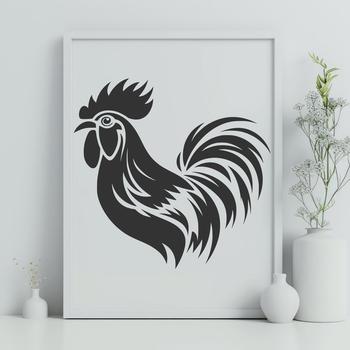 Creative Cockerel In DXF