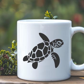 Unique Sea Turtle - Vinyl SVG