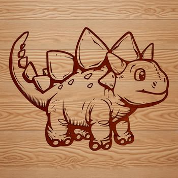 A small, prehistoric Ankylosaurus dinosaur with armor plates and club-like tail.