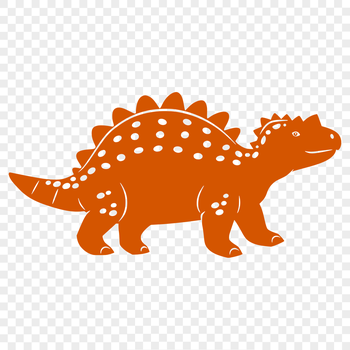 A detailed illustration of an Ankylosaurus in full body pose.