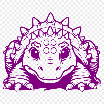 A detailed illustration of a full-body Ankylosaurus dinosaur from the Cretaceous period.