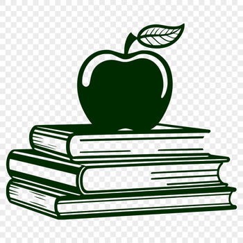 A digital illustration of an Apple Book with a clean design suitable for educational purposes.