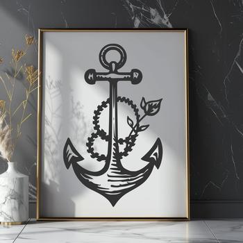 Stunning Anchor - Glowforge DXF