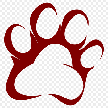 A collection of paw prints in a vector format.