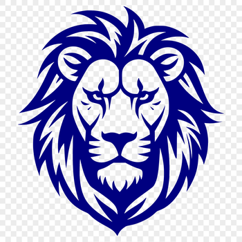 Illustration of a majestic lion's head, a popular symbol in vector art and design.