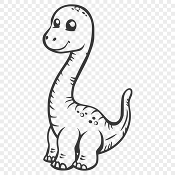 A detailed illustration of a brachiosaurus in full body pose.