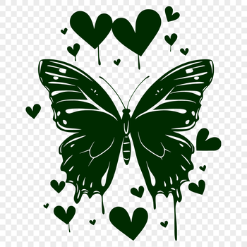 A colorful illustration of a butterfly from head to wingtip, suitable for vector graphics.