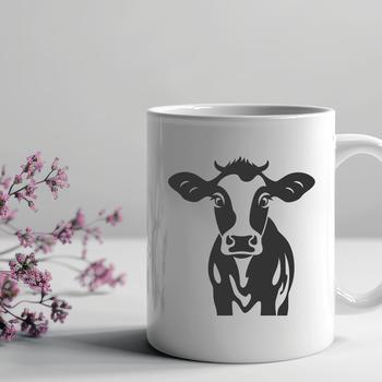 Artistic Cow - PNG Format