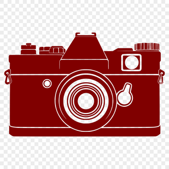 A digital camera with a lens and viewfinder.