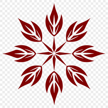 A delicate, intricately designed snowflake, perfect for winter decorations or Christmas designs.
