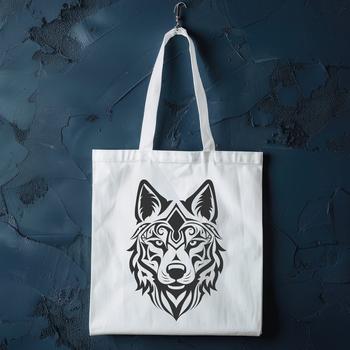A detailed illustration of a Siberian Husky's head, designed as vector art for various digital uses.
