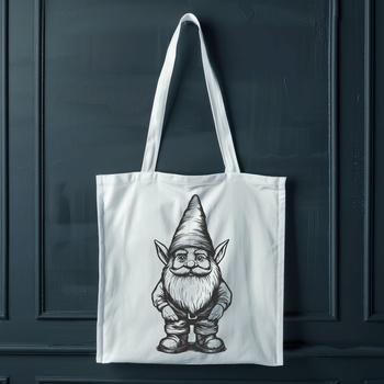 A mythical creature with dwarfish features stands upright in front view.