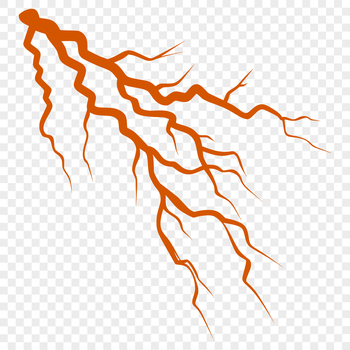 A stylized illustration of lightning bolt with dynamic electric lines, suitable for graphic design projects.