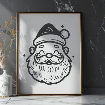 Beautiful Santa In PDF