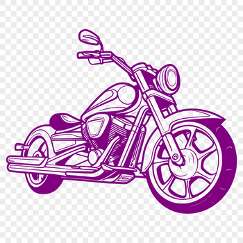Vector illustration of a motorbike for graphic design and digital art projects.