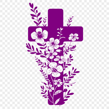 A high-quality, vector design of a traditional crucifix with intricate details.
