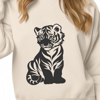 Cute Sitting Tiger PDF