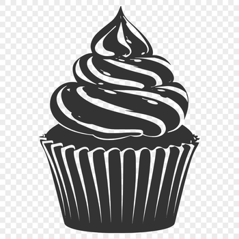 Creative Cupcake Vector Illustration