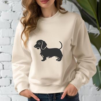 A detailed SVG design featuring a Dachshund animal, suitable for use as clip art or stencil designs.