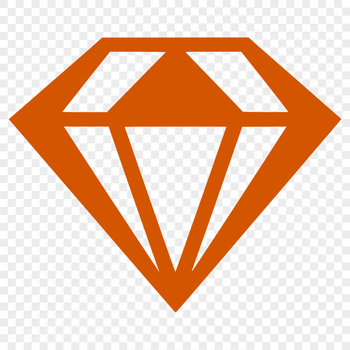 A geometric diagram of a diamond shape, created in vector format.