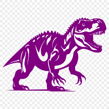 A detailed illustration of a Tyrannosaurus Rex dinosaur in full body view.