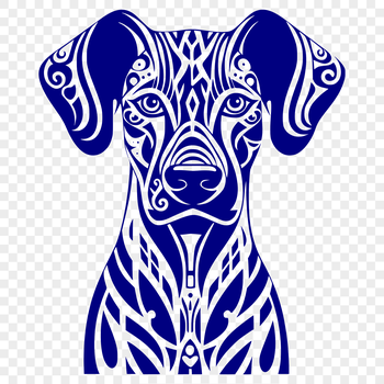 A detailed vector illustration of a Doberman Pinscher's head, suitable for various designs and crafts.
