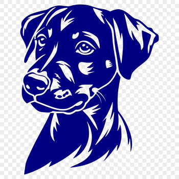 Doberman Pinscher dog breed illustration, suitable for vector art designs.