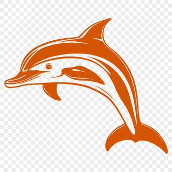 A realistic illustration of a dolphin in full body pose, suitable for commercial or personal use.