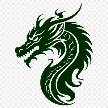 A large, mythical creature with a long snout and wings spread wide.