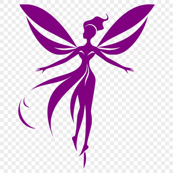 A detailed illustration of a mythical creature from a fairy tale, depicted as a winged being with a slender body.