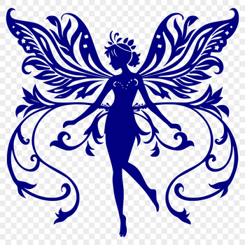 A detailed illustration of a mythical fairy from a classic fairy tale, depicted in full body with intricate ornate details.