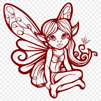 A mythical creature depicted in full body from a fairy tale.