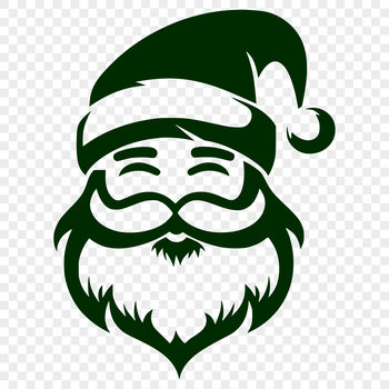SVG illustration of Father Christmas in traditional holiday attire.