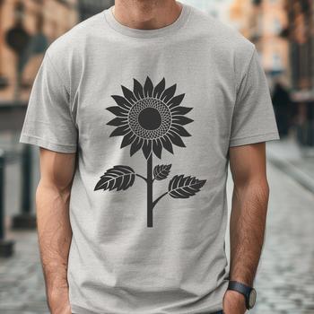 Artistic Sunflower In PDF And PNG