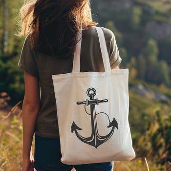 Illustrative anchor symbol in vector design format.