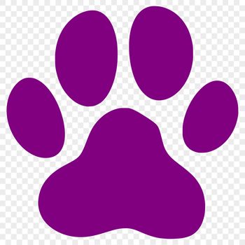 Animal paw print design in vector format