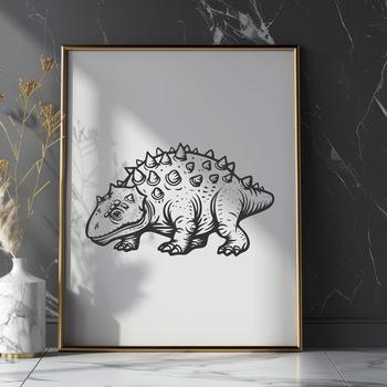 Artistic Ankylosaurus - Laser Cutter PDF