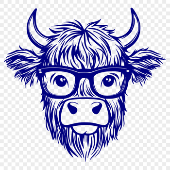 Unique Cow Vector Illustration PNG - Free Download