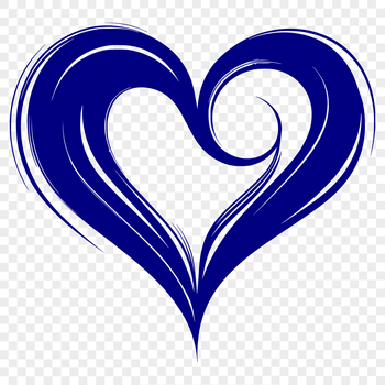 A simple red heart shape, designed as a vector graphic.