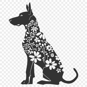 A large breed dog, specifically a Great Dane, in full body pose sitting down.